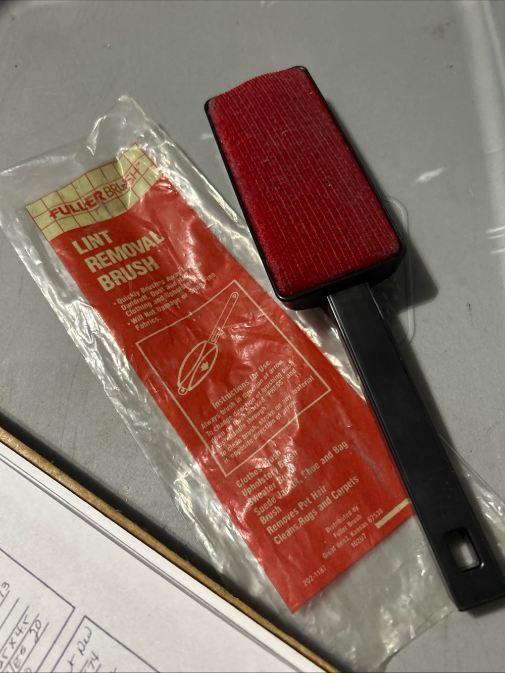 Red Lint Removal Brush